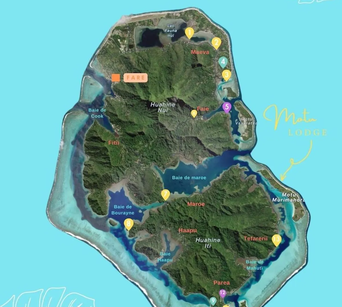 Motu Lodge House Huahine Holiday home