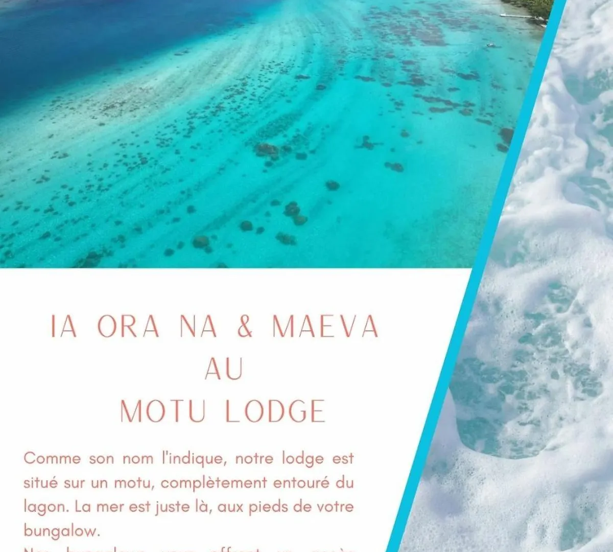Holiday home Motu Lodge House Huahine French Polynesia